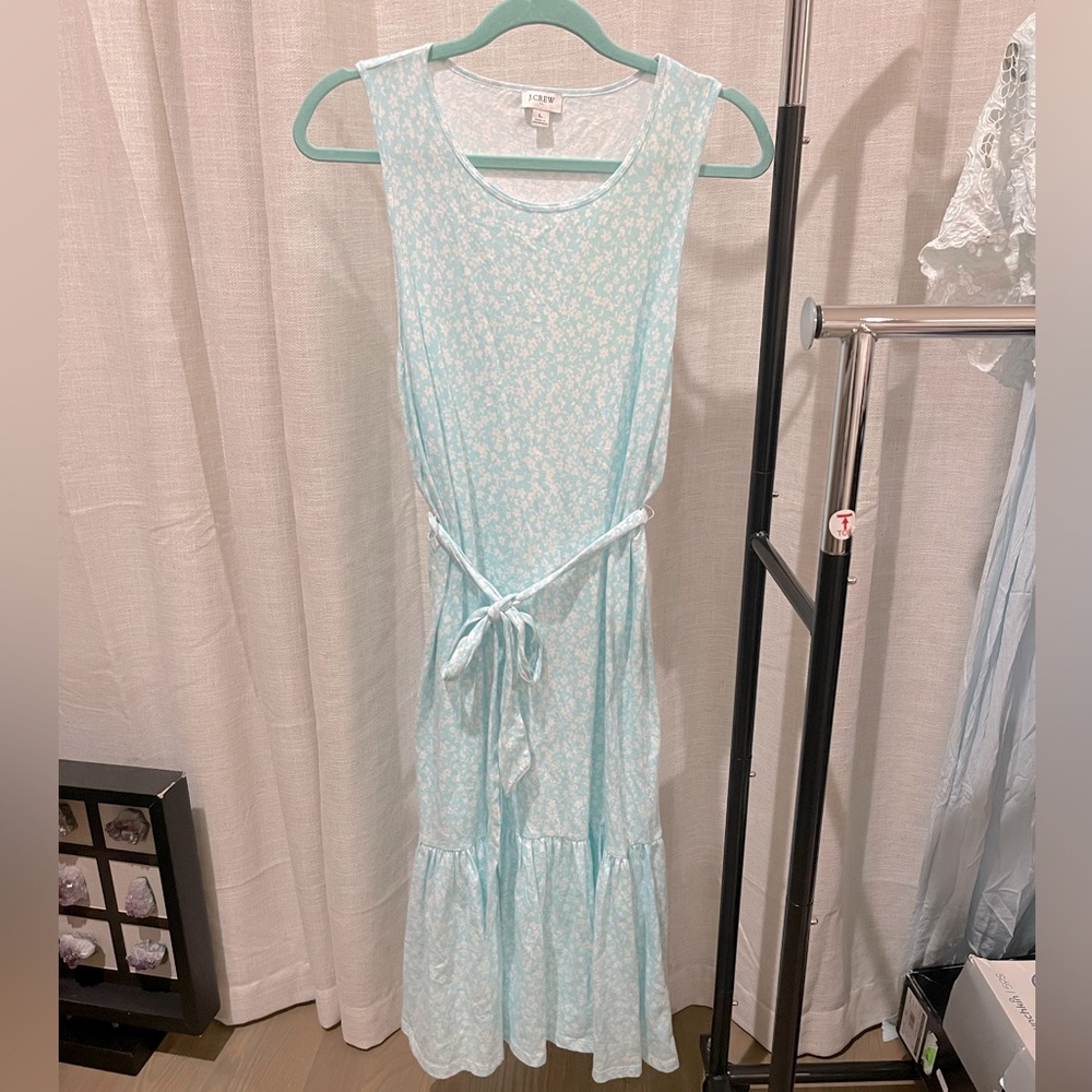 J. Crew • 100% Cotton floral summer dress • size L